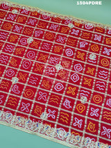 KcPc Rajasthani Pure Gaji Silk Heavy Zardoji Work Odhna