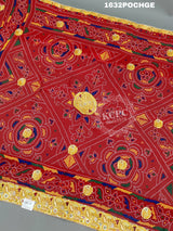 KcPc New Marwadi Chunri Pure Georgette Bel Buti Heavy Odhna