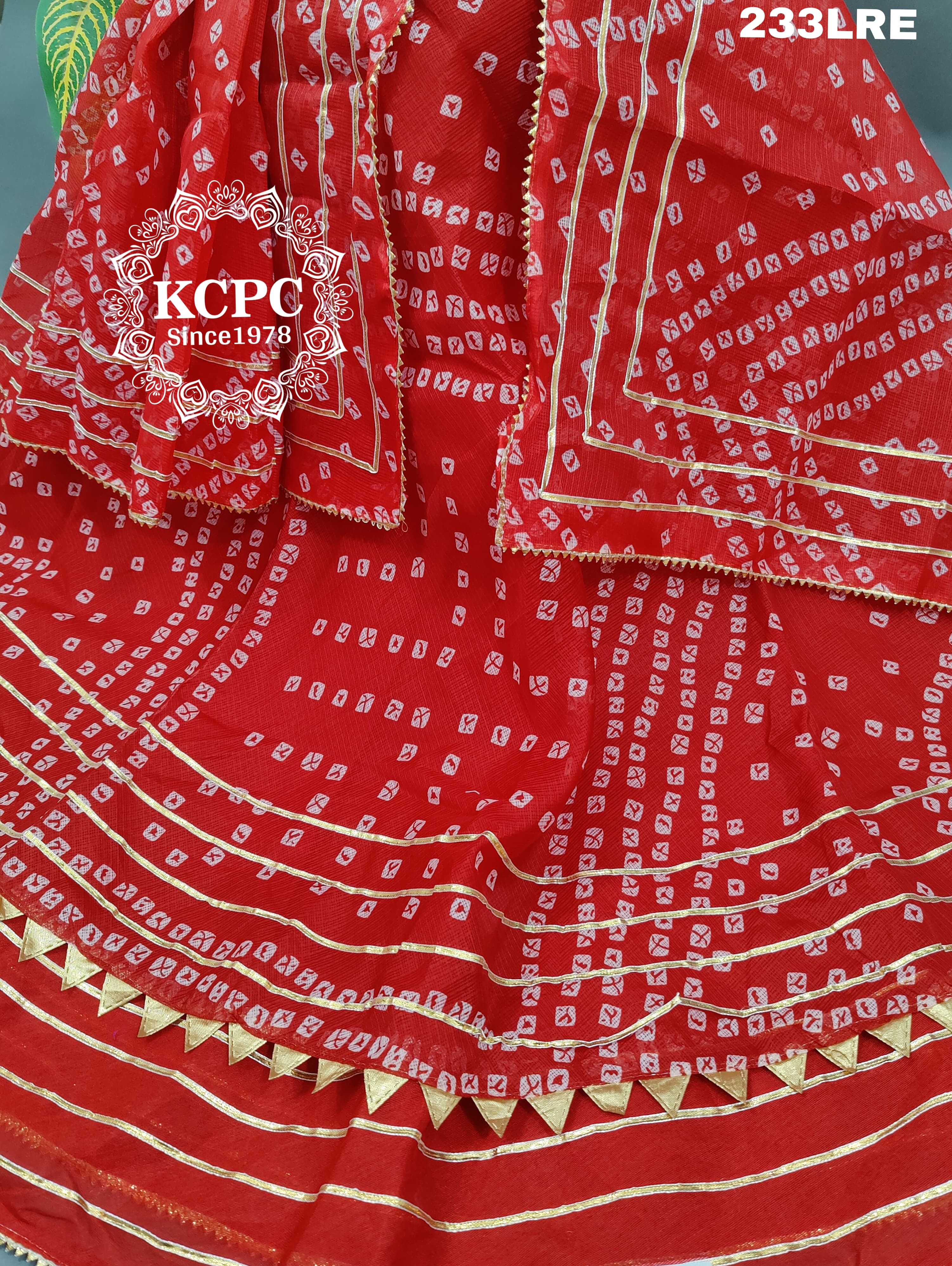 By Bandhani Lehenga With Traditional Wear