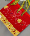 KcPc Marriage Purpose Chunri Pilia Dupatta 1.5 pat TraditionalPila (Pure Ojariya Fabric)