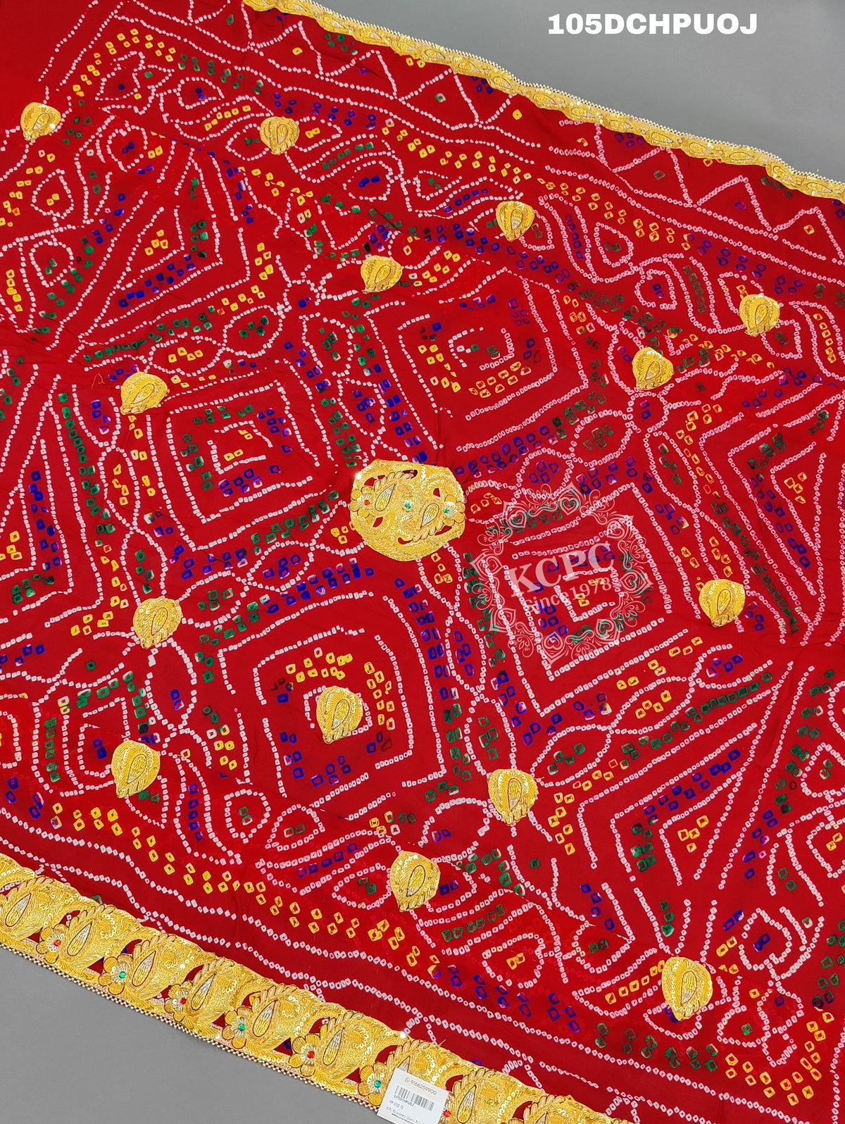 KcPc Rajasthani Chunri Odhna Dupatta Traditional Marwari KC Chunri