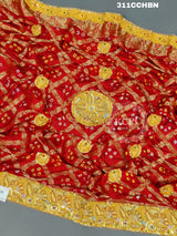 KcPc Marwadi Chunri Art Silk Bel Buti Heavy Odhna