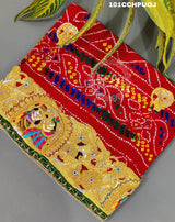 KcPc Heavy Rajasthani Traditional Chunri Piliya Odhna Chunari (pure Ojariya Fabric)