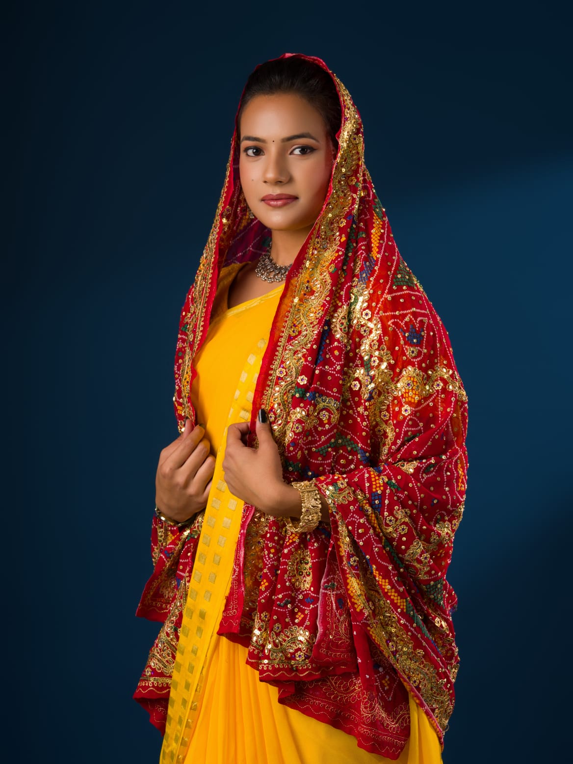 KcPc Latest Pure Georgette Rajasthani Chunri DupattasRed(chunri)