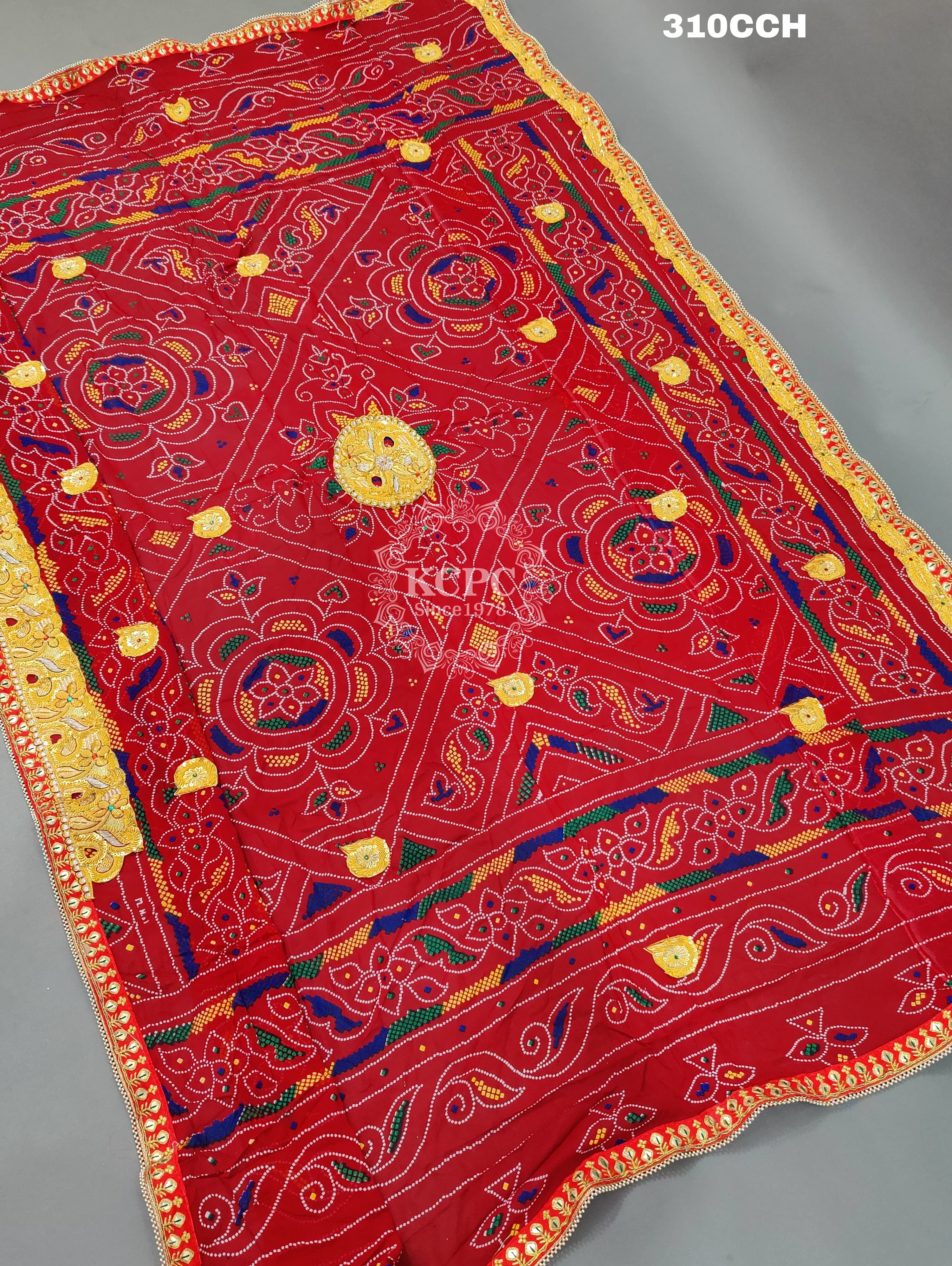 KcPc New Heavy Belbutti Pure Geogette Odhna Chunri