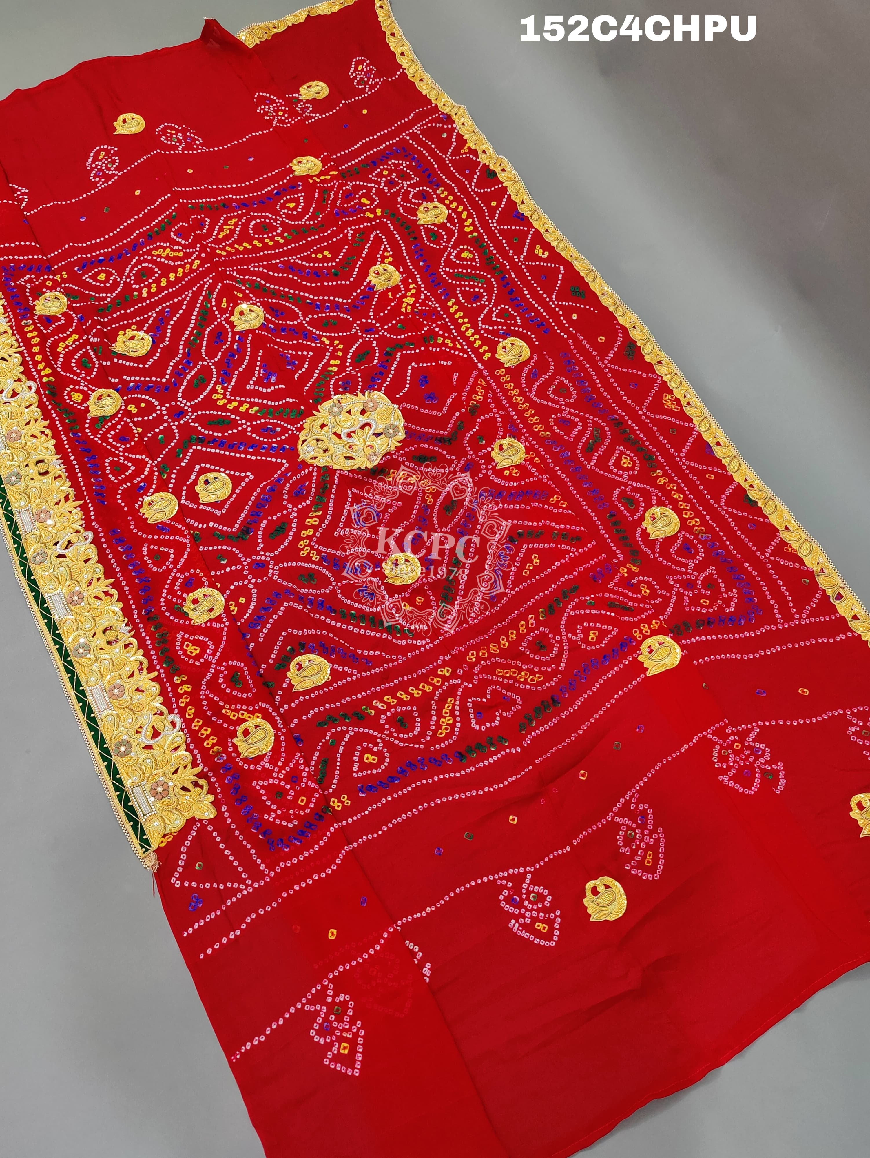 KcPc Original Marwadi Bhaat ki chunri Piliya OdhnaChunri (Pure Ojariya Fabric)