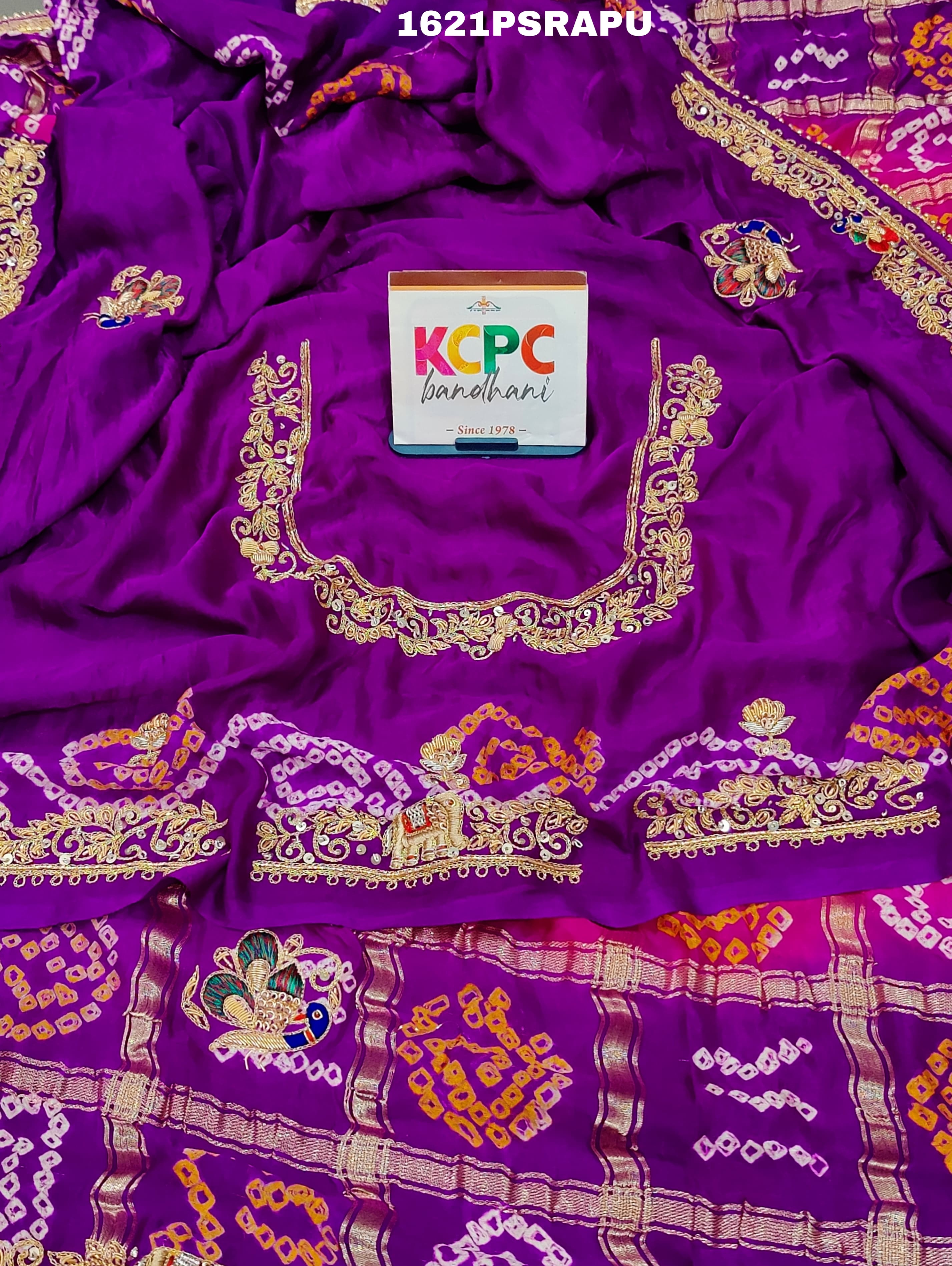 ByGharchola Bandhani Saree With Traditional Wear