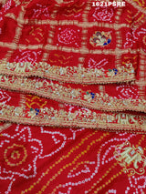ByGharchola Bandhani Saree With Traditional Wear