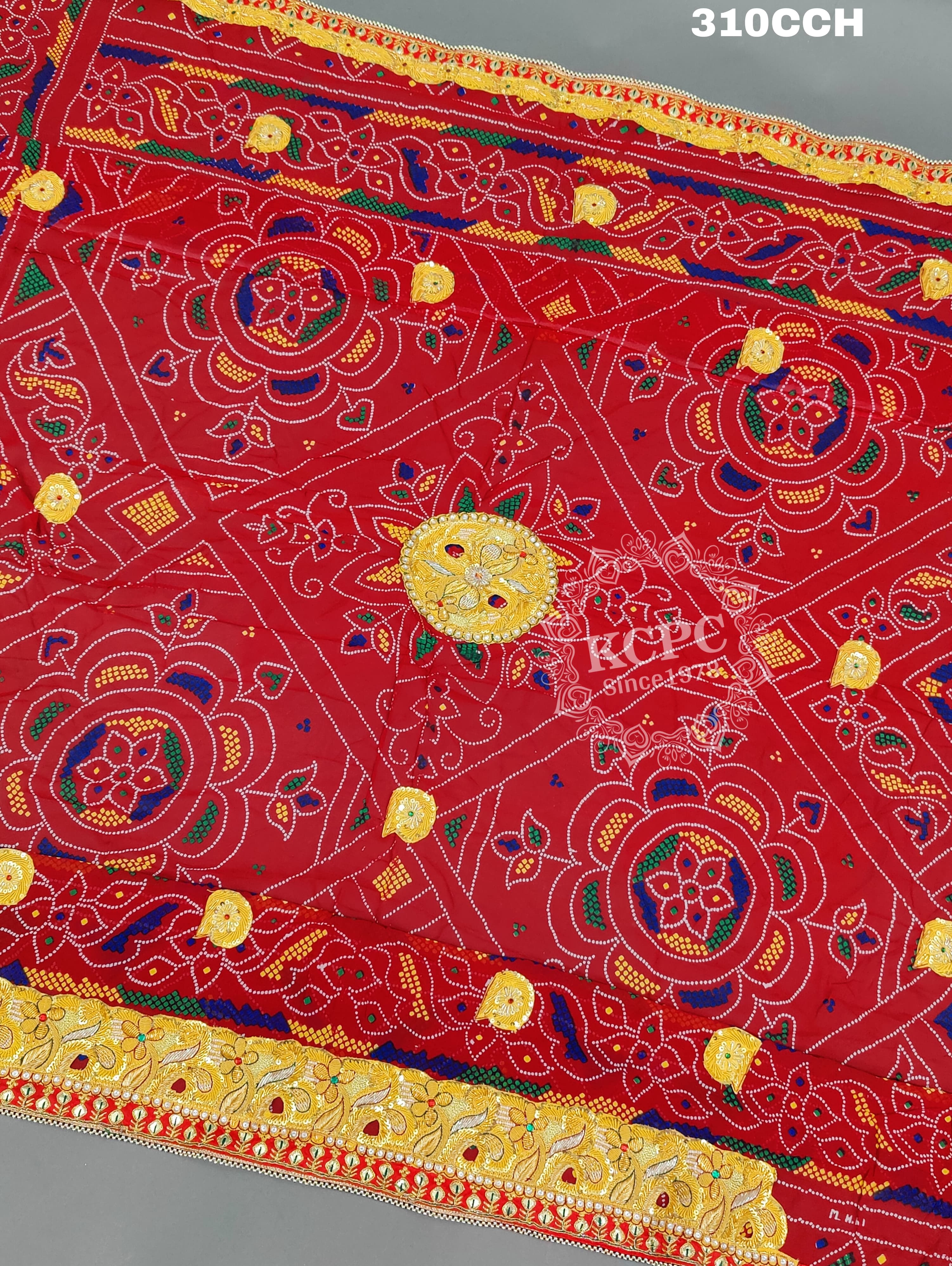 KcPc New Heavy Belbutti Pure Geogette Odhna Chunri