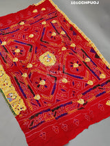 KcPc Heavy Rajasthani Traditional Chunri Piliya Odhna Chunari (pure Ojariya Fabric)