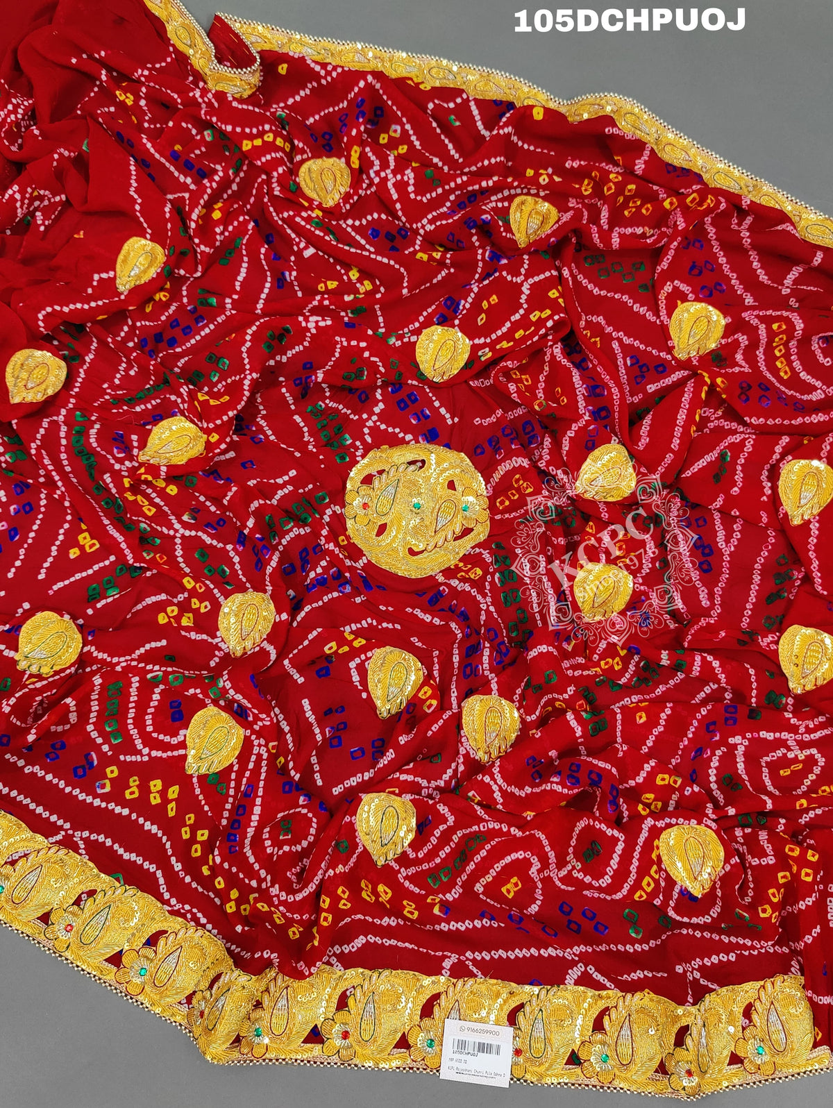 KcPc Rajasthani Chunri Odhna Dupatta Traditional Marwari KC Chunri