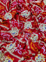 KcPc Rajasthani Pure Gaji Silk Heavy Zardoji Work Odhna