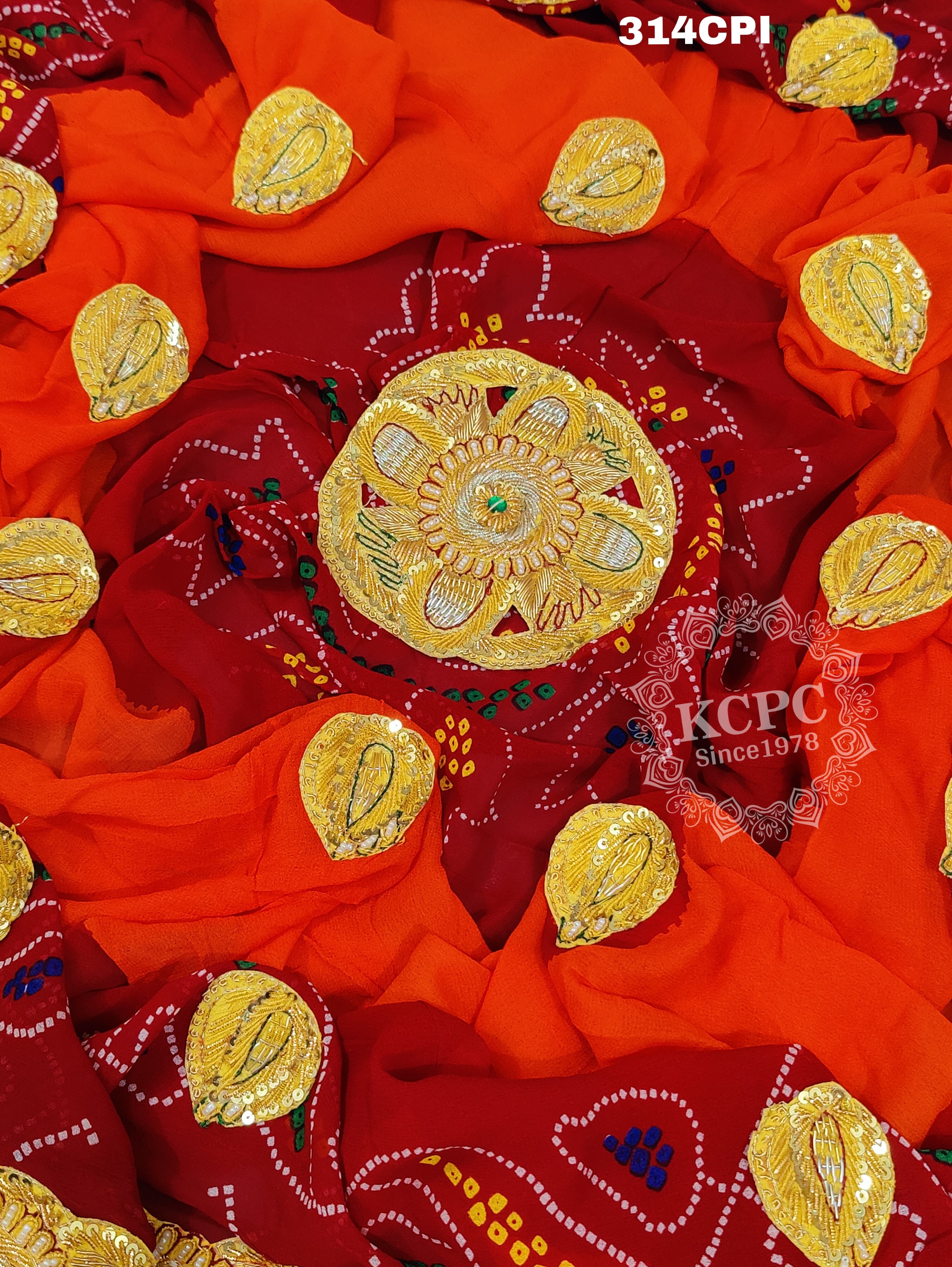 KcPc Pure Georgette Belbutti Odhna Piliya