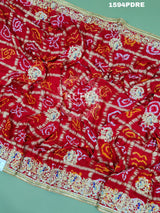 KcPc Rajasthani Pure Gaji Silk Heavy Zardoji Work Odhna