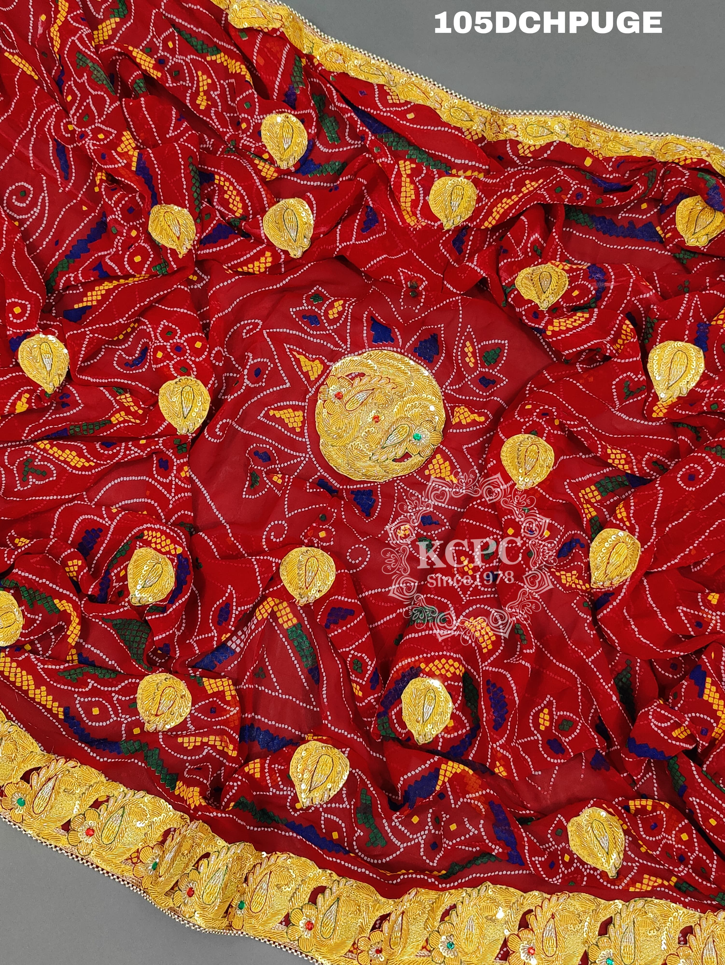 KcPc Rajasthani Chunri Odhna Dupatta Traditional MarwariChunri