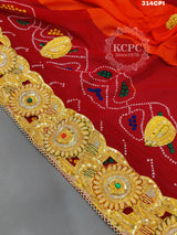 KcPc Pure Georgette Belbutti Odhna Piliya
