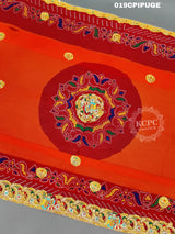 KcPc Rajasthani Heavy Belbutti Pila PiliaPila (Pure Georgette Fabric)