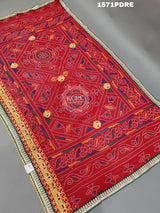 KcPc Marwadi Pure Georgette Bel Buti with swastik border Heavy Dupatta