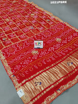 ByGharchola Bandhani Saree With Traditional Wear
