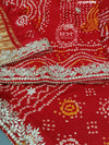 KcPc Beautiful Pure Gaji Silk Bandhani Gotapatti Work Dupatta