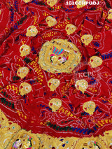 KcPc Heavy Rajasthani Traditional Chunri Piliya Odhna Chunari (pure Ojariya Fabric)