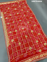 KcPc Marwadi Heavy Chunri Pure Gaji Silk Bel Buti Odhna