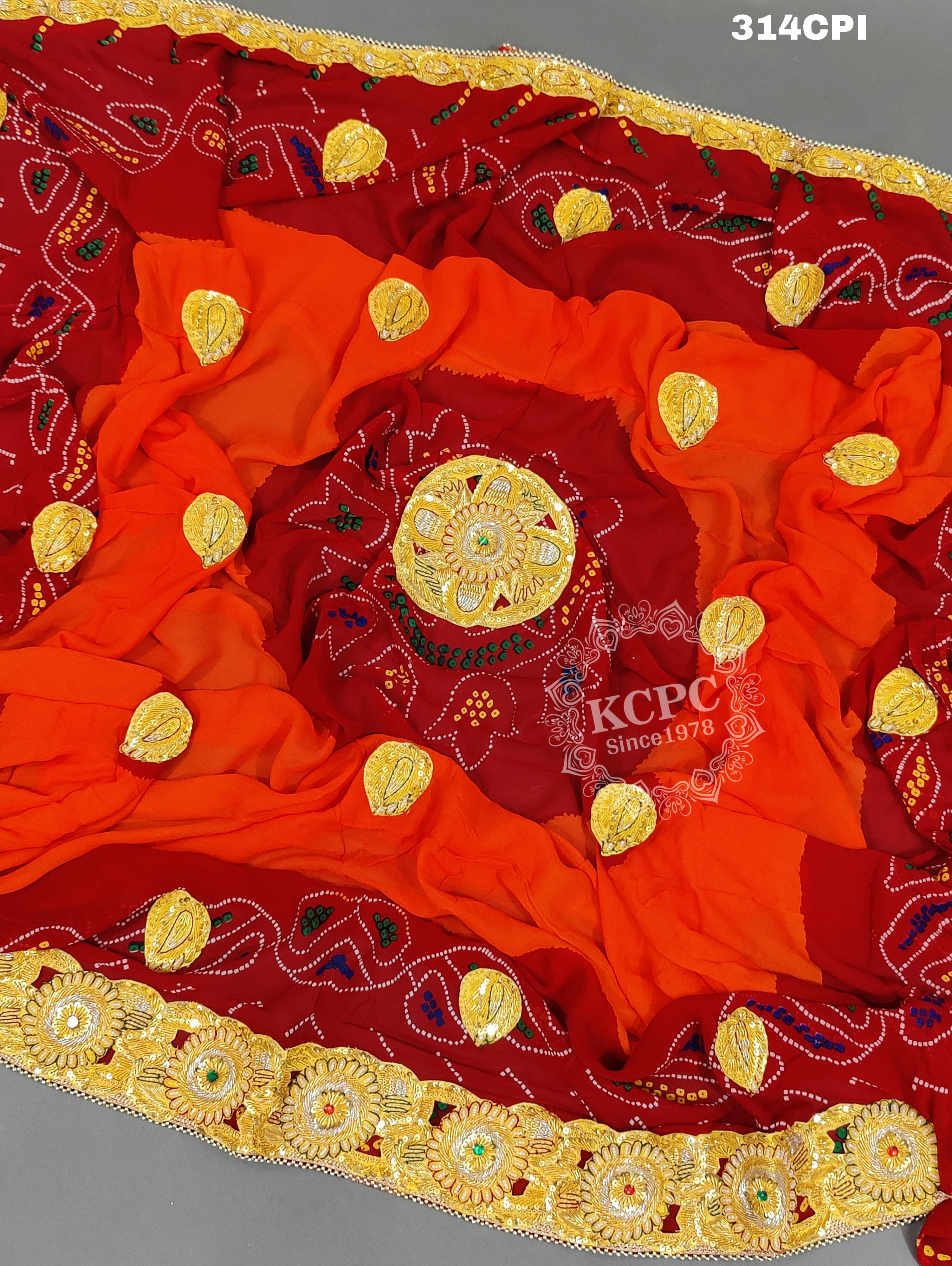 KcPc Pure Georgette Belbutti Odhna Piliya
