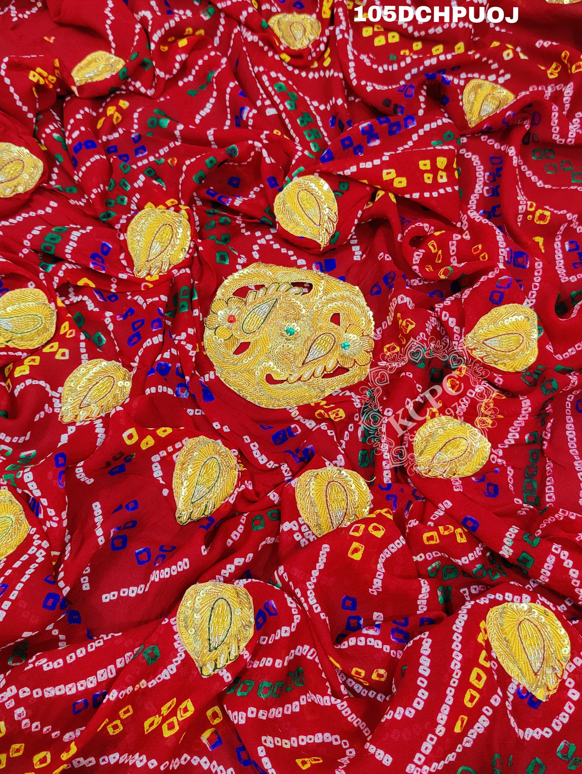 KcPc Rajasthani Chunri Odhna Dupatta Traditional Marwari KC Chunri