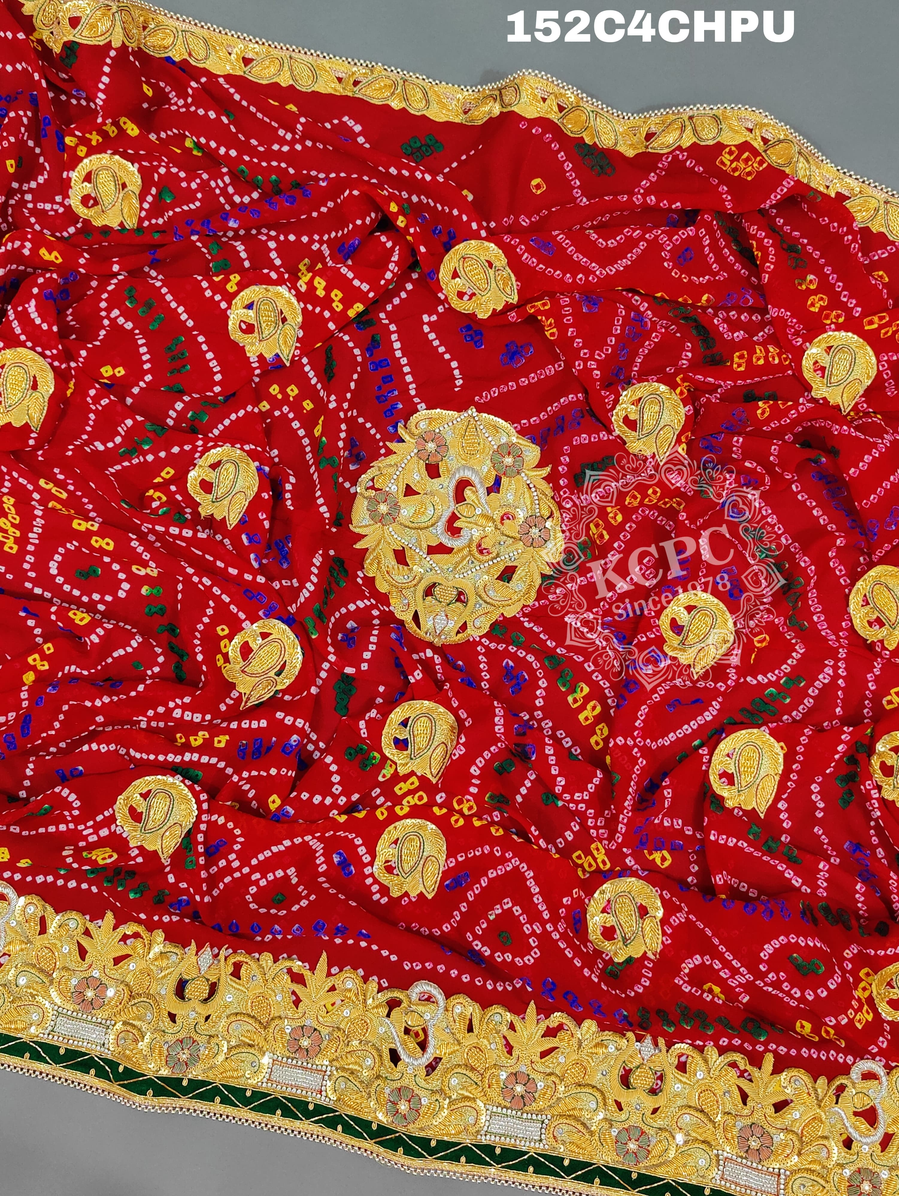 KcPc Original Marwadi Bhaat ki chunri Piliya OdhnaChunri (Pure Ojariya Fabric)