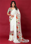 flower printed chiffon saree under 1000