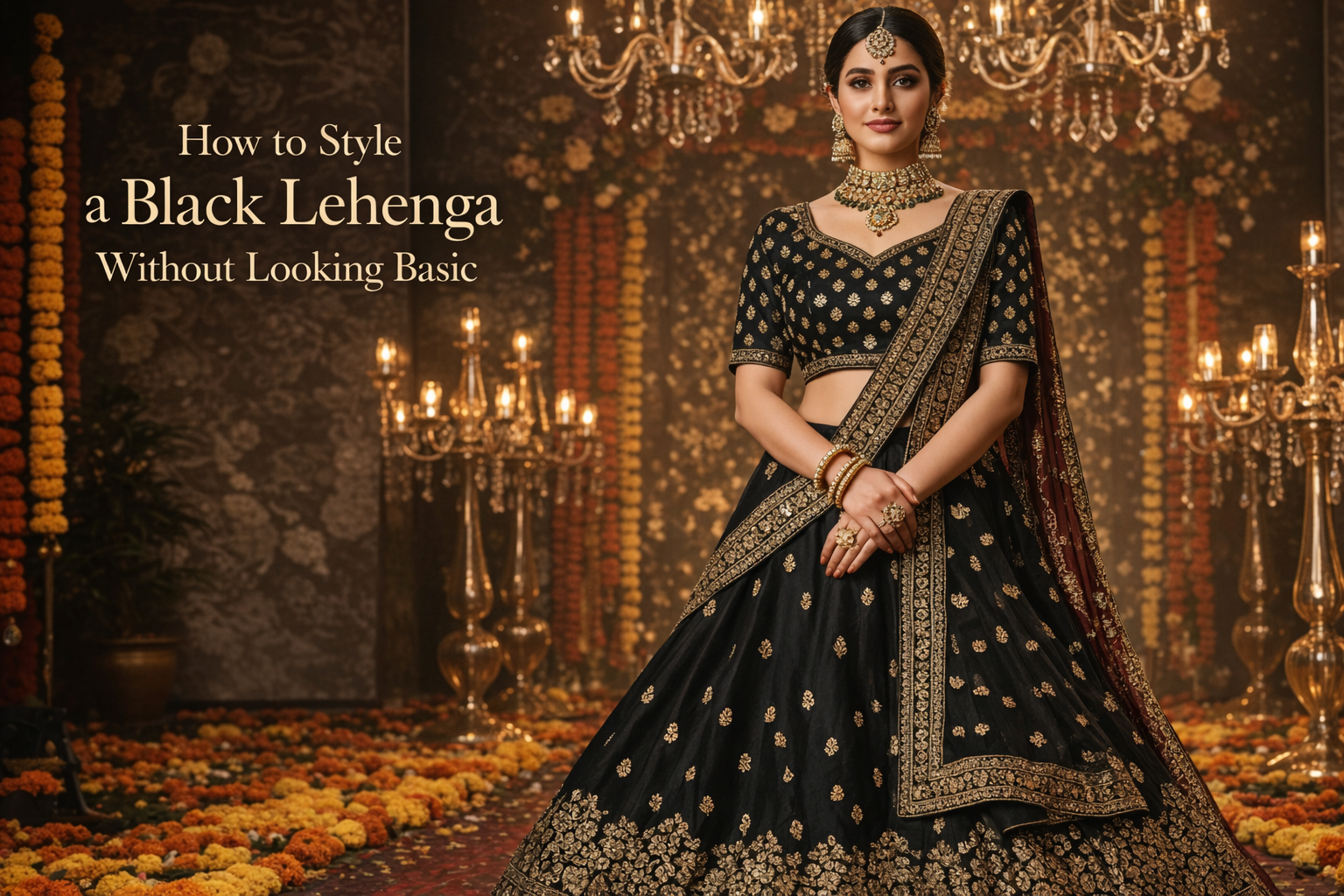 Black Lehenga for Women Evening Looks That Stand Out