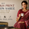 Best Ajrakh Print Cotton Saree For Daily Wear And Office Use