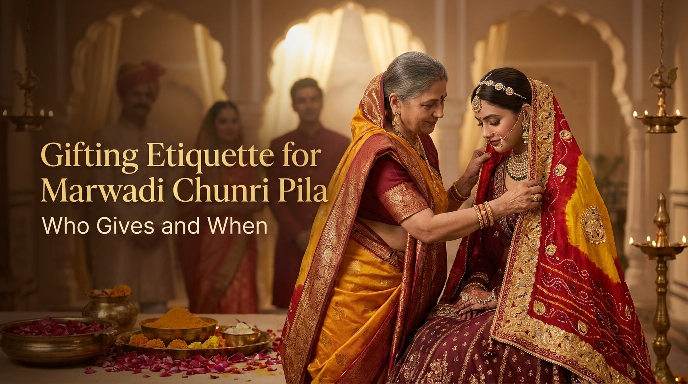 Gifting Etiquette for Marwadi Chunri Pila: Who Gives and When