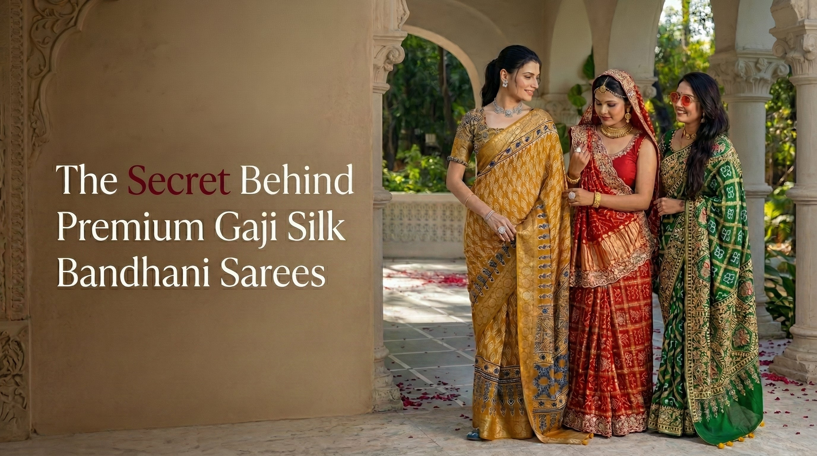 Gaji Silk Bandhani Sarees: Premium Picks And Blouse Ideas Online