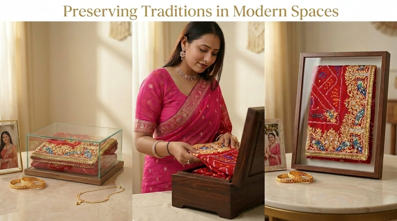 Modern Uses of Marwadi Chunri Pila in Décor and Keepsakes