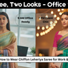 How to Style a Chiffon Leheriya for Office and Events