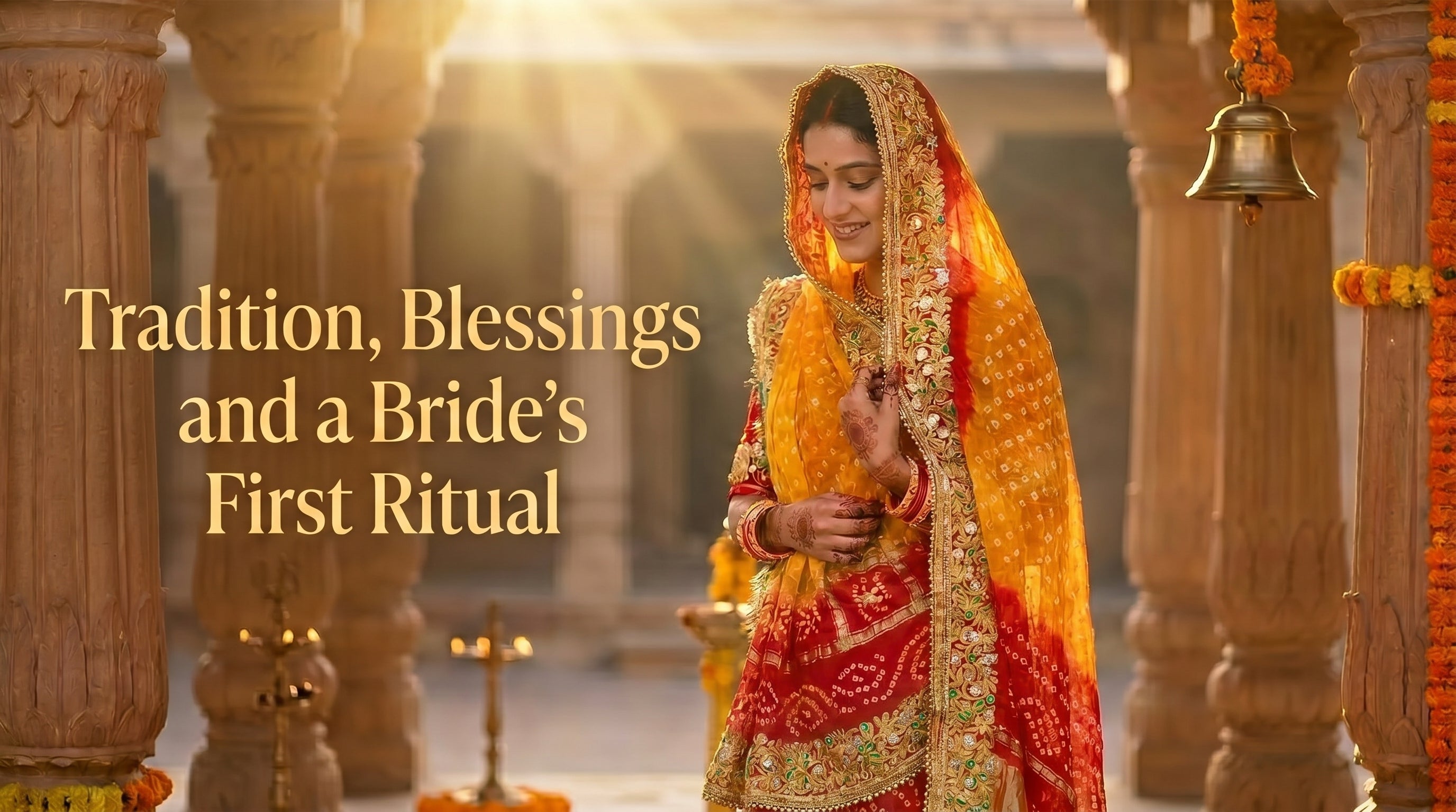 Why Brides Use Marwadi Chunri Pila: Symbolism and Blessings