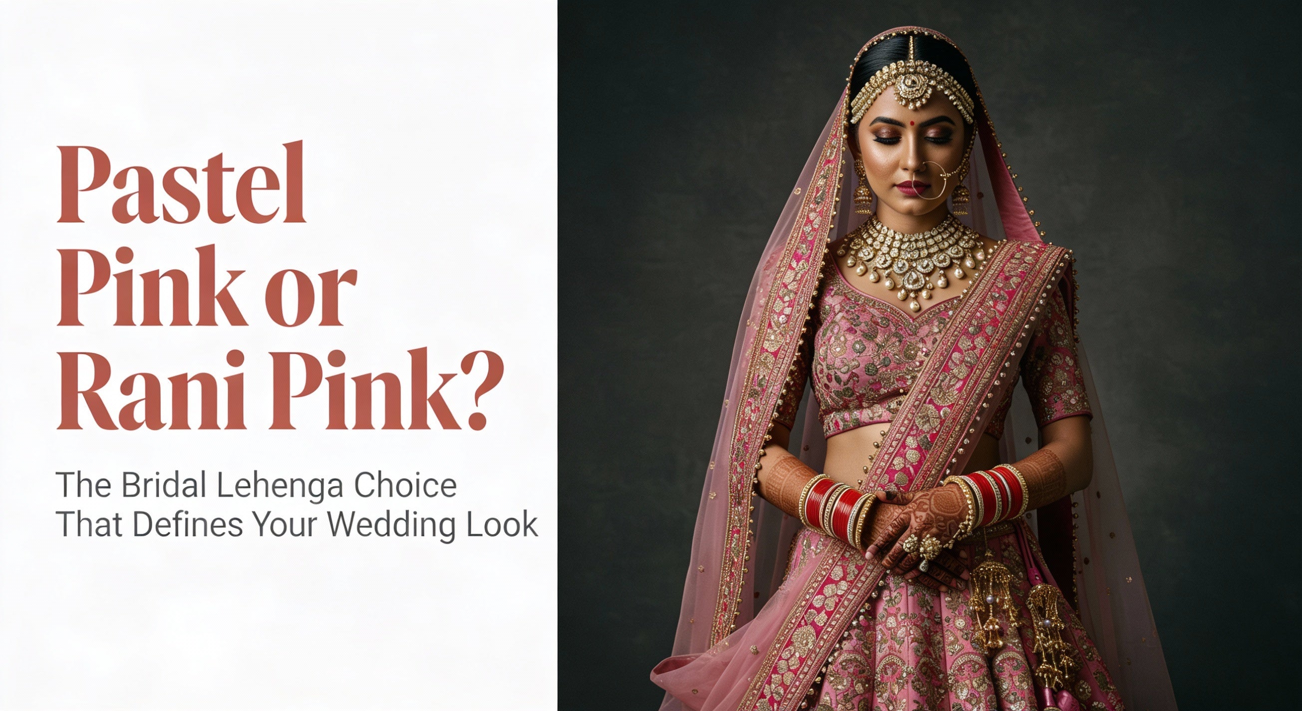 Pink Bridal Lehenga Pastel vs Rani Which Suits You