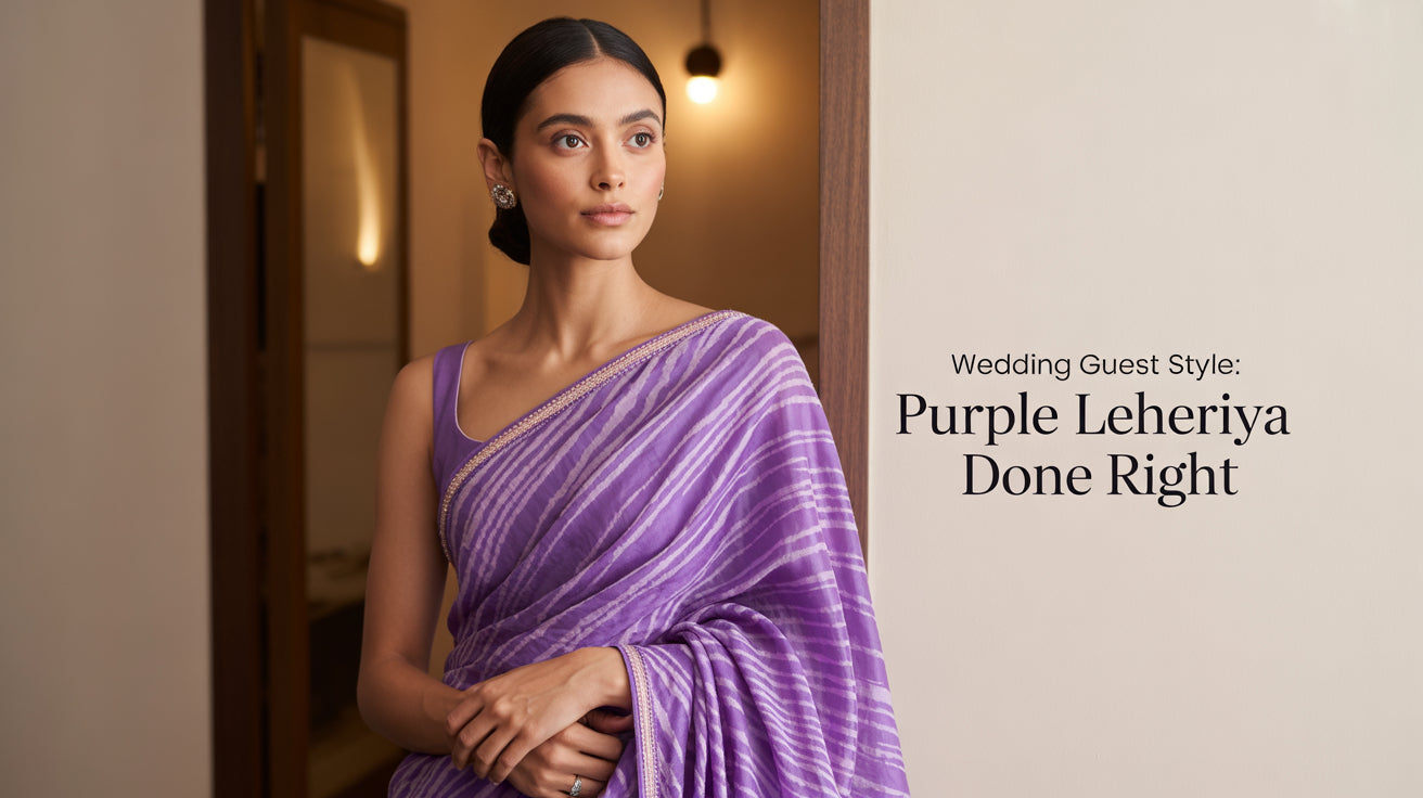 Wedding Guest Looks with Purple Leheriya: Quick Tips