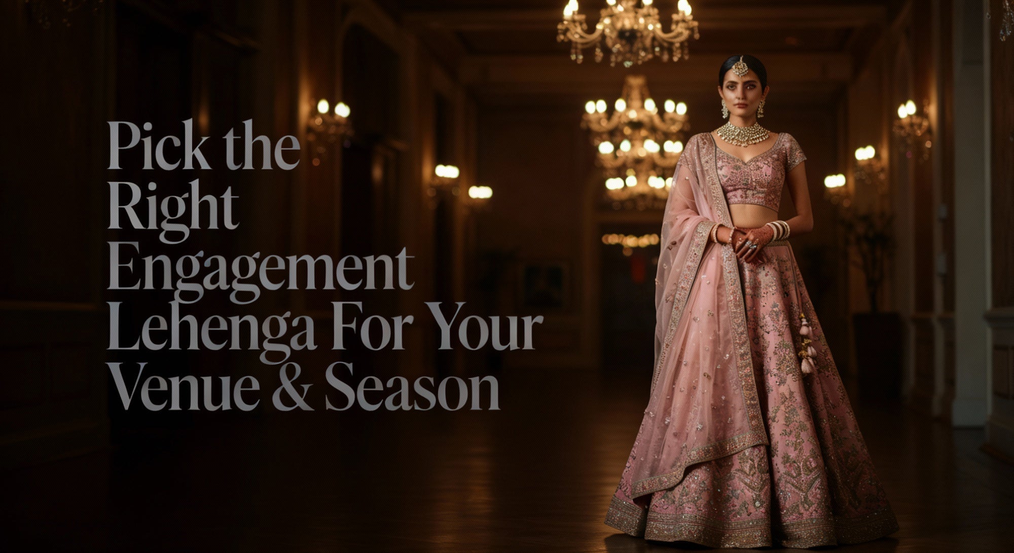 Choose the Right Engagement Lehenga for Venue and Season