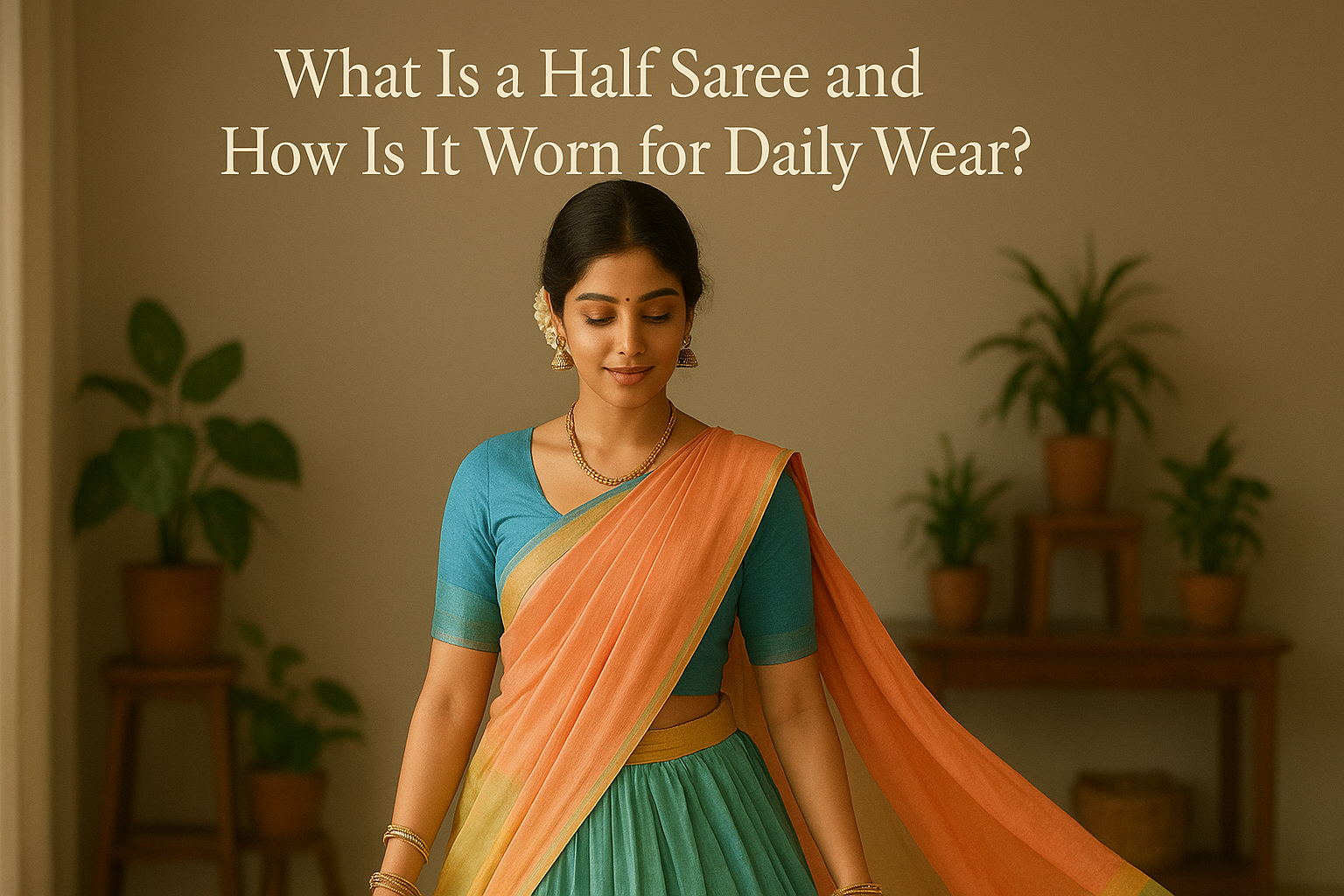 half saree style