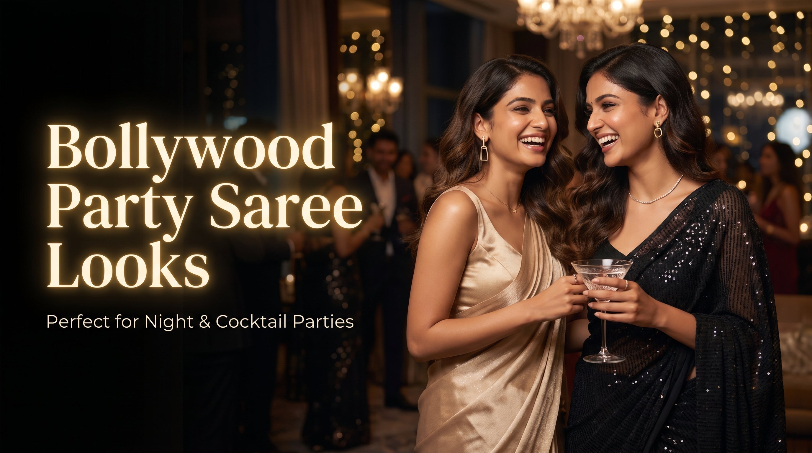 Bollywood Party Wear Saree Ideas For Night Events And Cocktail Parties
