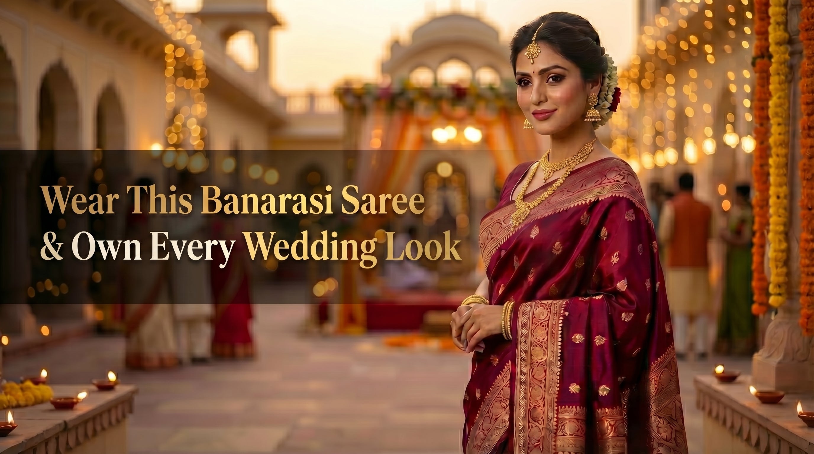Top Banarasi Silk Saree For Wedding Looks That Always Get Compliments