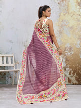 KcPc Traditional Banarasi Style Soft Tussar Silk Saree With Blouse VJT
