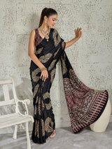 KcPc New Soft & StylishKalindi Casual Wear Saree in Crepe Silk FabricAPL