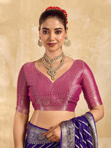 Buy New Pure khaddi Georgette Banarasi Handloom Leheriya Zari Weaving Saree