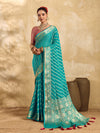 Buy New Pure khaddi Georgette Banarasi Handloom Leheriya Zari Weaving Saree