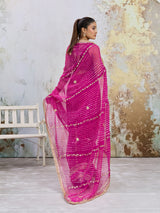 KcPc Traditional Georgette Leheriya Saree for Women MHS