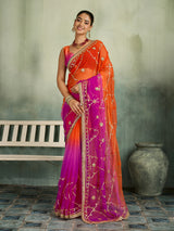KcPc Georgette Designer Saree with Traditional Gotapatti Work MHS