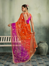 KcPc Georgette Designer Saree with Traditional Gotapatti Work MHS